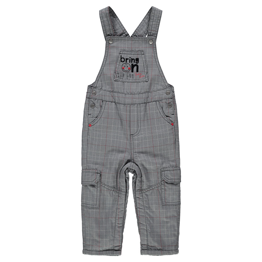 Μακριά σαλοπέτα με μοτίβο πρενς-ντε-γκαλ και φλις επένδυση 