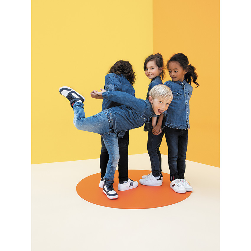 Μακρυμάνικο τζιν used πουκάμισο με τσέπες στο στήθος 