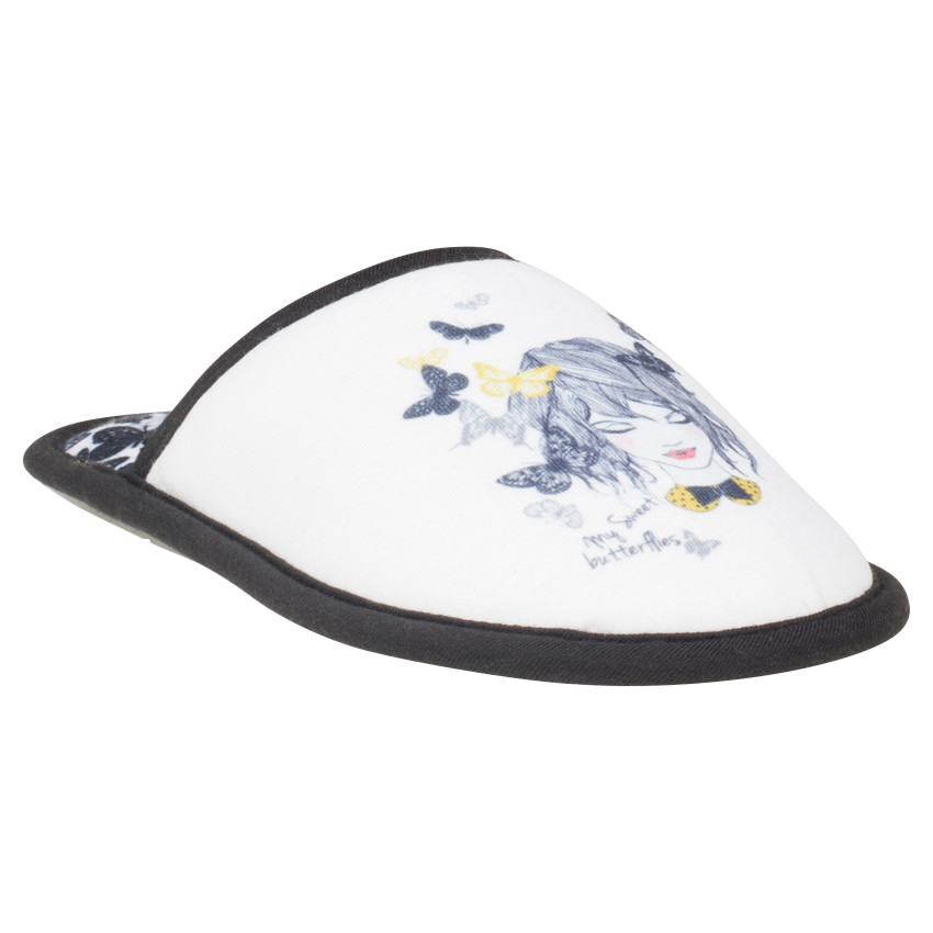 Παντόφλες με διακοσμητικό σχέδιο μια κοριτσίστικη φιγούρα 