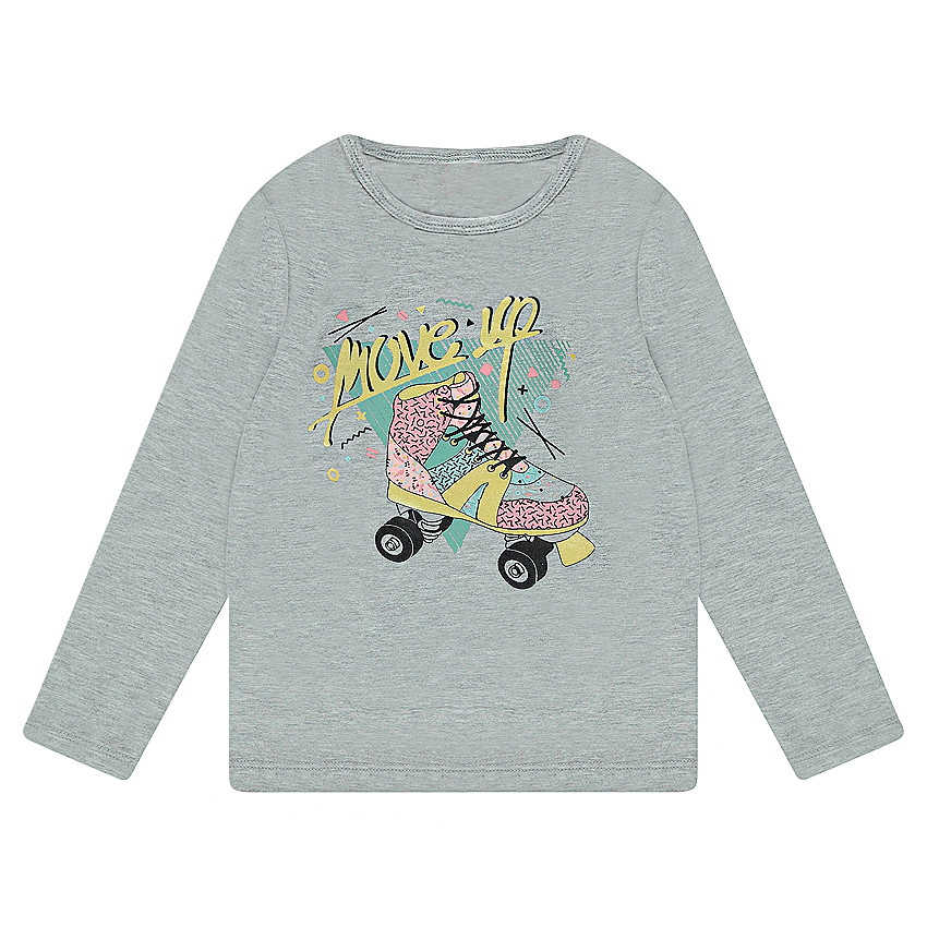 Μακρυμάνικη μπλούζα από ζέρσεϊ με τυπωμένο πατίνι 