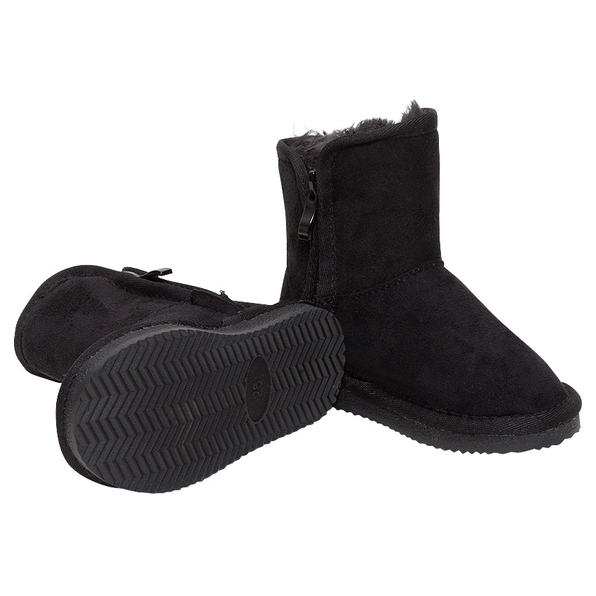 Μποτάκια με επένδυση και κρόσια σε σουέτ υφή σε νούμερα 28 έως 38 