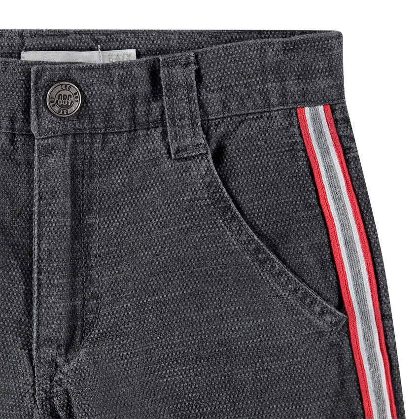 Βερμούδα overdyed με τρέσες στα πλαινά 