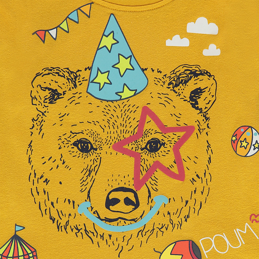 Μακρυμάνικη μπλούζα από ζέρσεϊ με τυπωμένο διακοσμητικό μοτίβο 