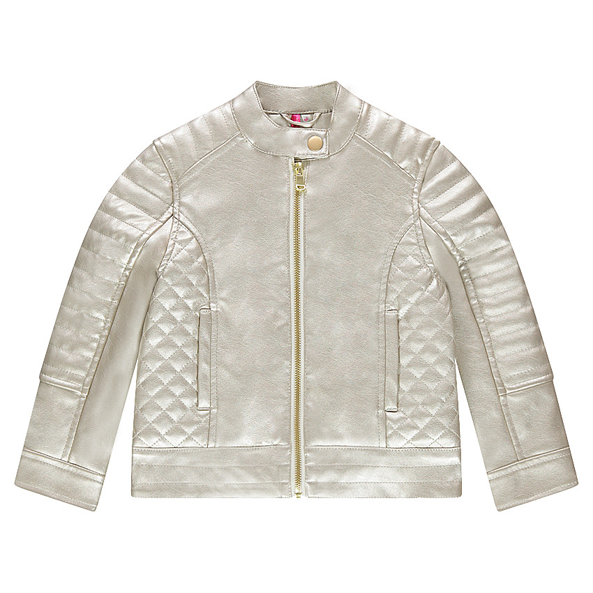 Μπουφάν από γυαλιστερή δερματίνη 