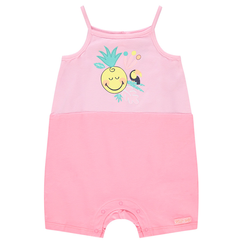 Κοντό ολόσωμο φορμάκι με στάμπα ©Smiley 