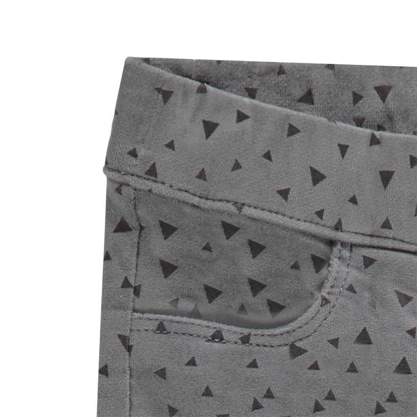 Παιδικά - Βελουτέ παντελόνι-κολάν με διακοσμητικό σχέδιο 