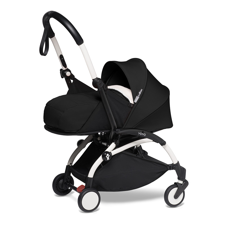Poussette complète YOYO² nouveau pack 0+ et 6+ châssis blanc - Noir 