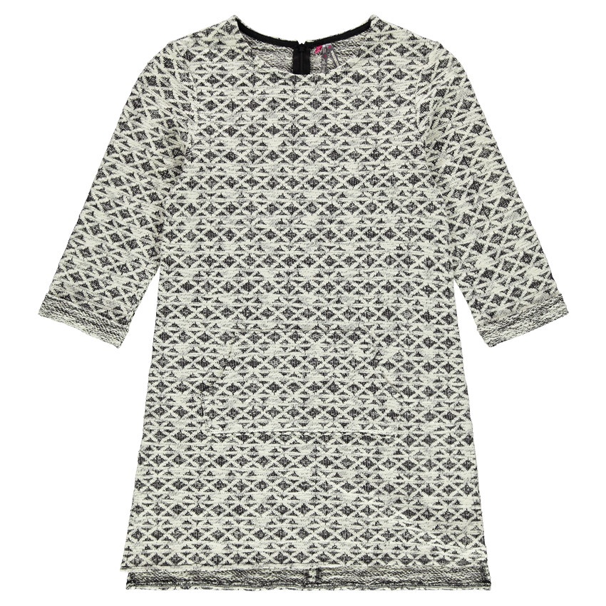 Παιδικά - Φαντεζί φανελένιο φόρεμα με μανίκια 3/4 