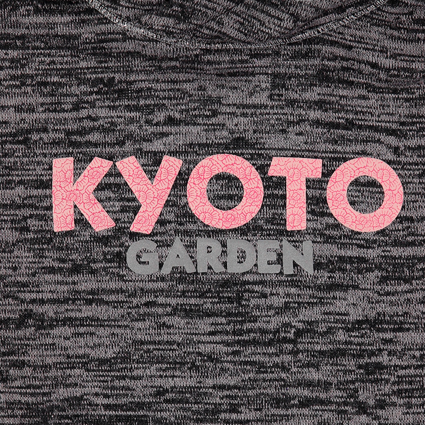 Παιιδκά - Λεπτό πλεκτό φούτερ με κουκούλα και τυπωμένα κείμενα 