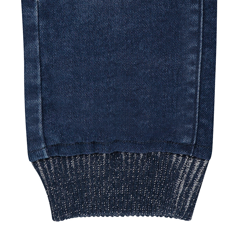 Τζιν με used όψη και λάστιχο στη μέση και στους αστραγάλους 