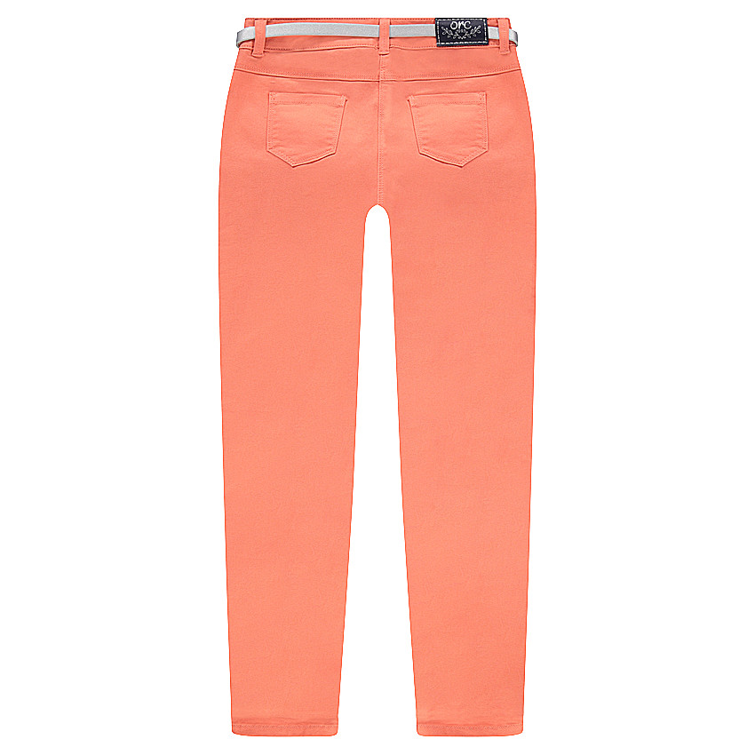 Παιδικά - Παντελόνι σε slim γραμμή με μόνιμες τσακίσεις, φαντεζί χάντρες και ζώνη 