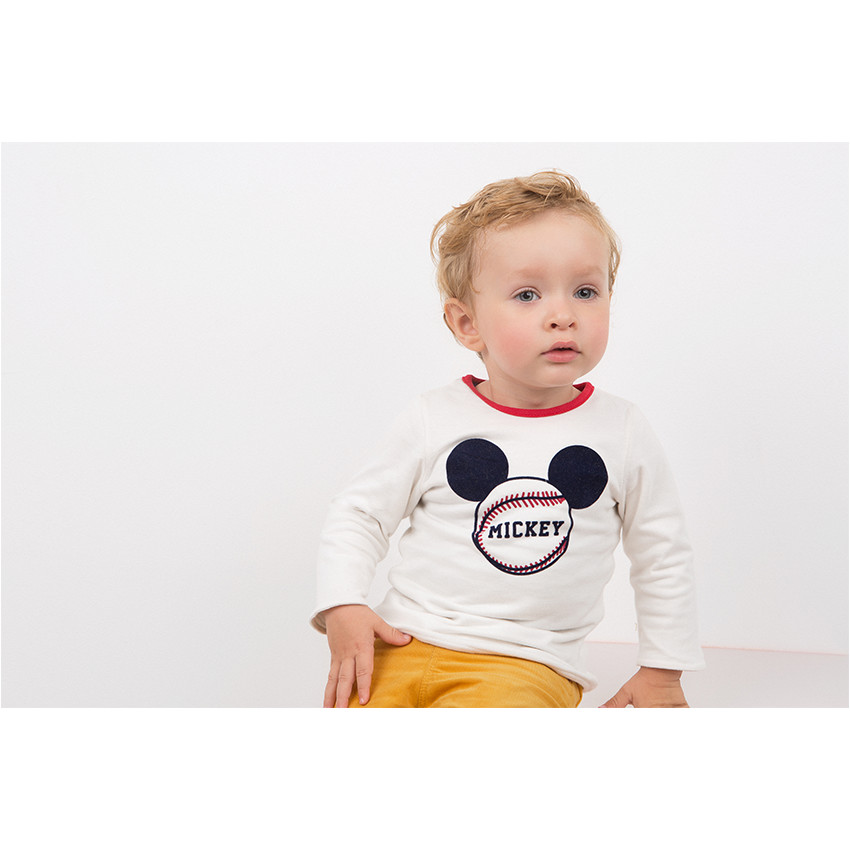 Σύνολο με μακρυμάνικη μπλούζα διπλής όψης Mickey και βελούδινο παντελόνι 