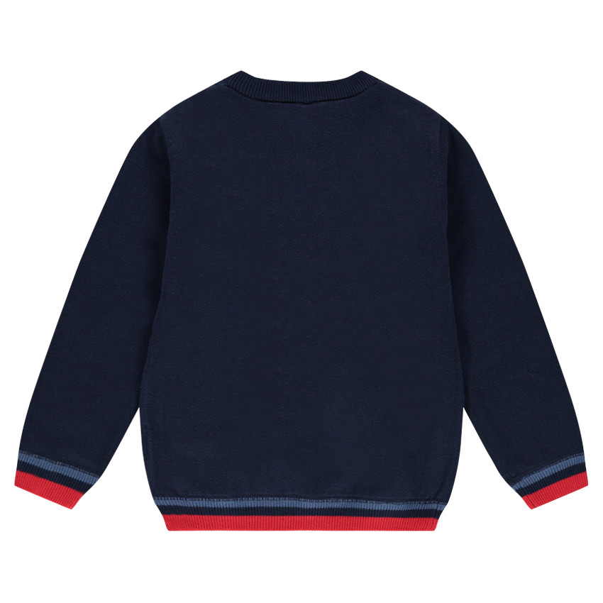 Λεπτό πλεκτό με ζακάρ μοτίβο 