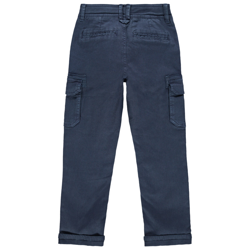 Παντελόνι cargo droit μονόχρωμο  