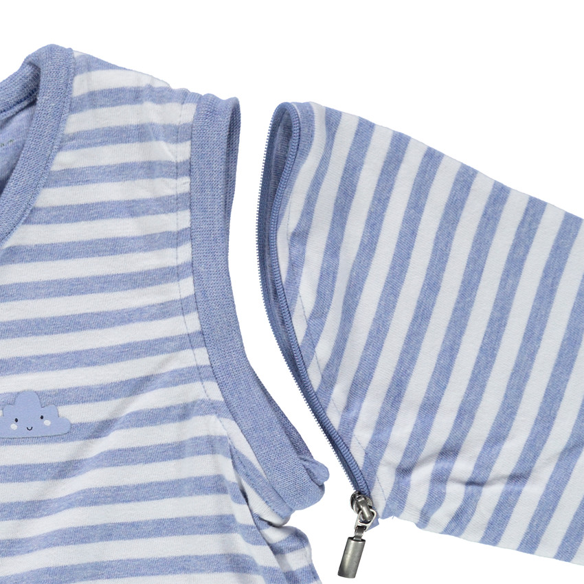 Υπνόσακος ριγέ από ζέρσεϊ με αφαιρούμενα μανίκια 