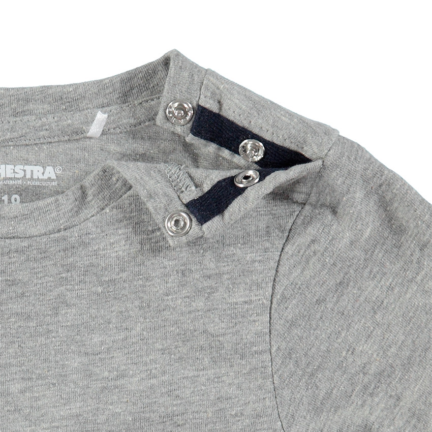 Κοντομάνικη ζέρσεϊ μπλούζα με πολύχρωμα τερατάκια 