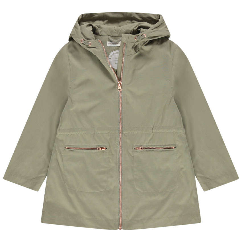 Τζάκετ σε στυλ σαφάρι με φερμουάρ στις τσέπες. 