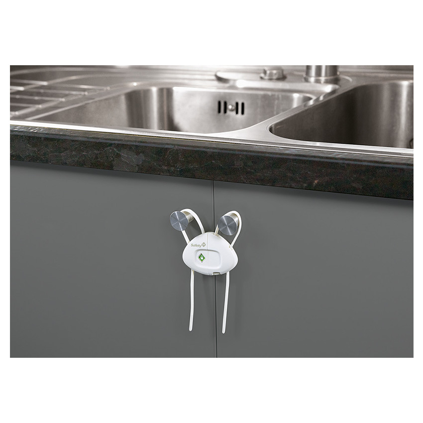 Εύκαμπτη ασφάλεια ντουλαπιών - ΛΕΥΚΗ 