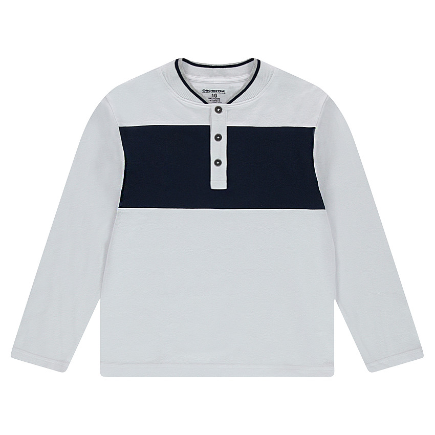 Παιδιά - Μακρυμάνικο πόλο από ζέρσεϊ με κολεγιακό γιακά 