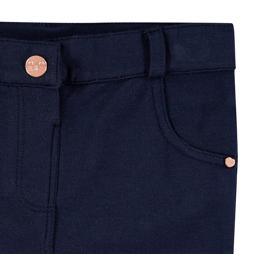 Pantalon en milano à découpes 