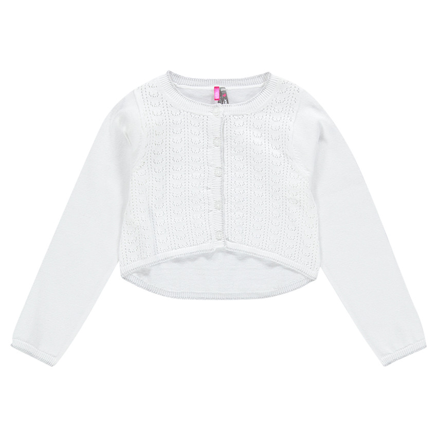 Μονόχρωμη βαμβακερή λεπτή ζακέτα. 