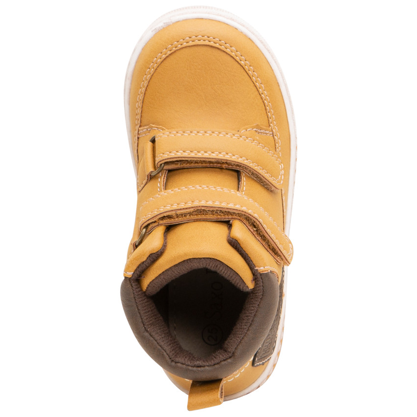 Μποτάκια από συνθετικό δέρμα με διπλό βέλκρο 