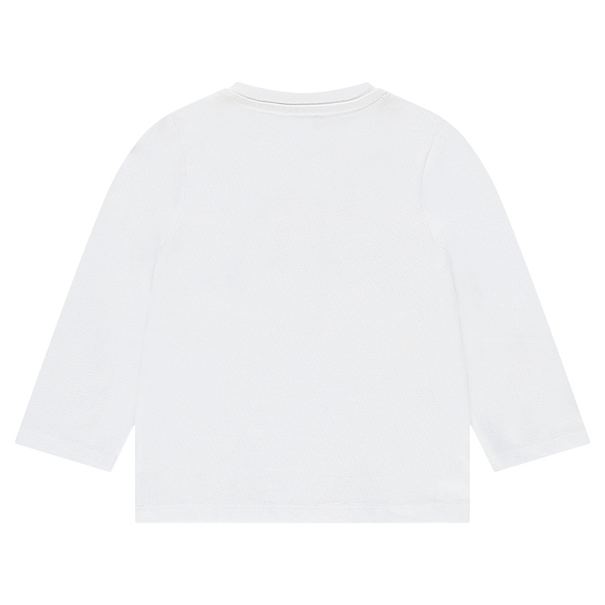 Μακρυμάνικη μπλούζα από ζέρσεϊ με τυπωμένο διακοσμητικό μοτίβο 