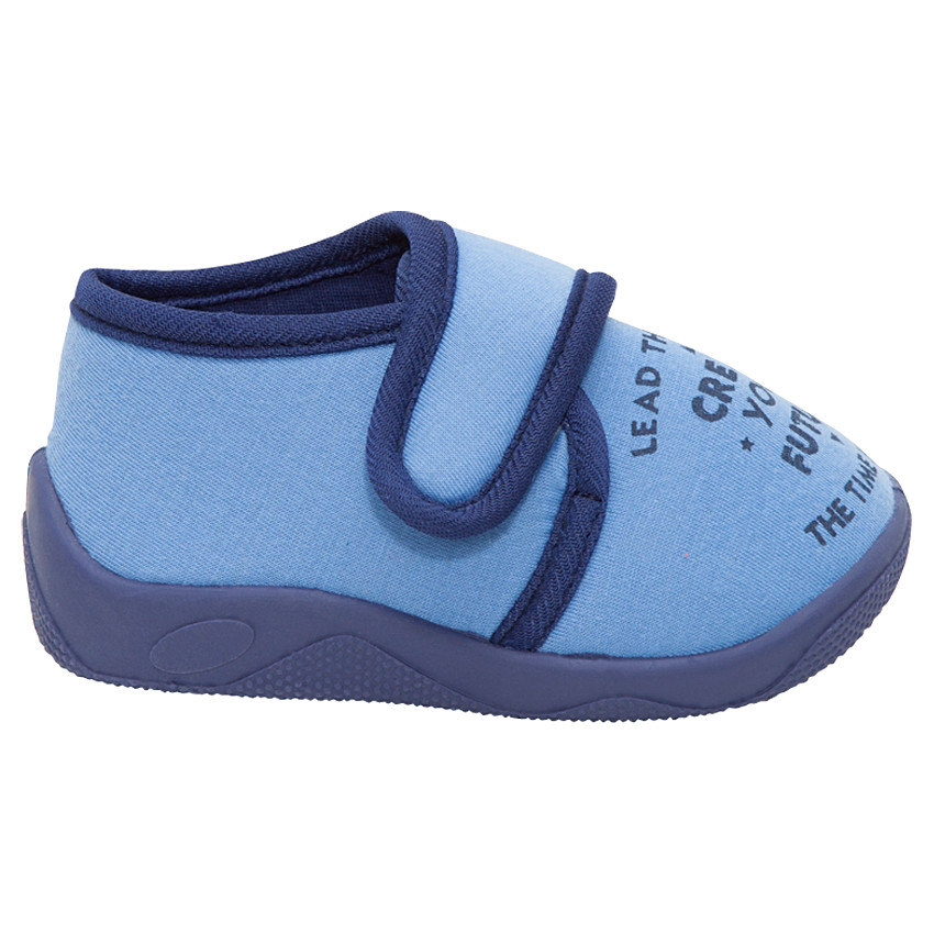 Ψηλά μονόχρωμα παντοφλάκια από ζέρσεϊ με αυτοκόλλητο βέλκρο 