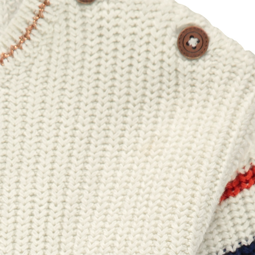 Πλεκτό μαρινιέρα με τσέπες και δέσιμο 