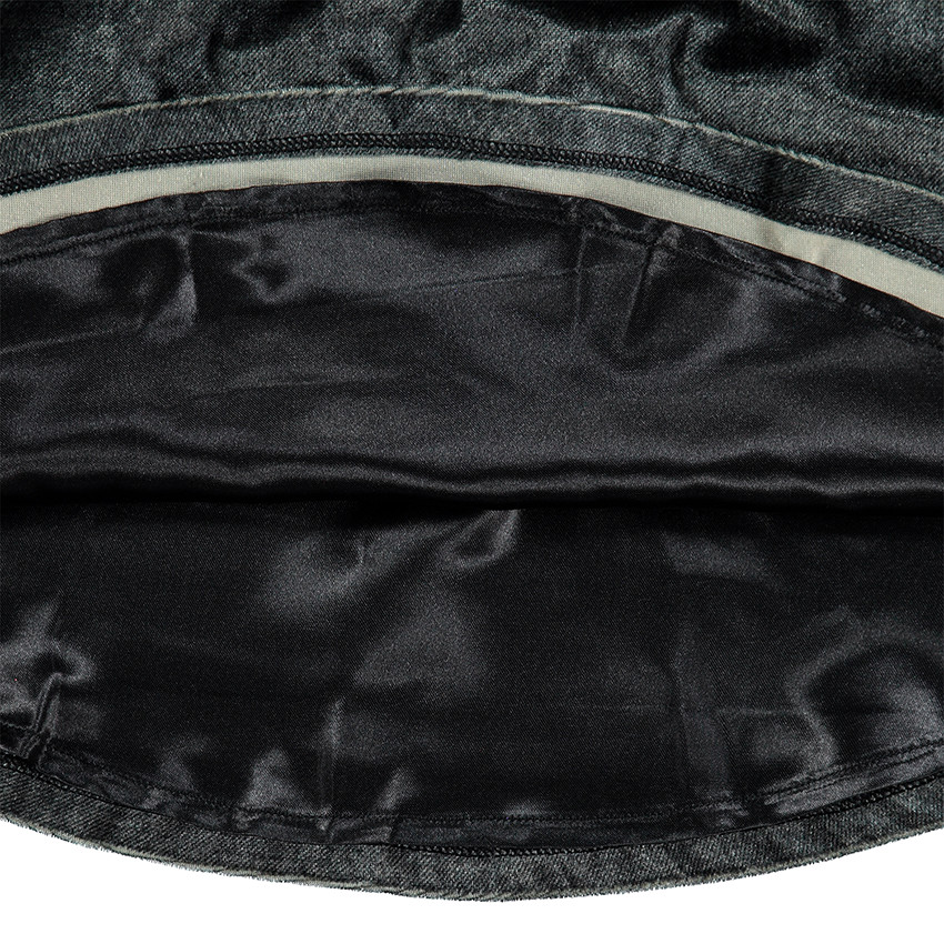 Κλος βελουτέ φούστα με γυαλιστερή ζώνη 