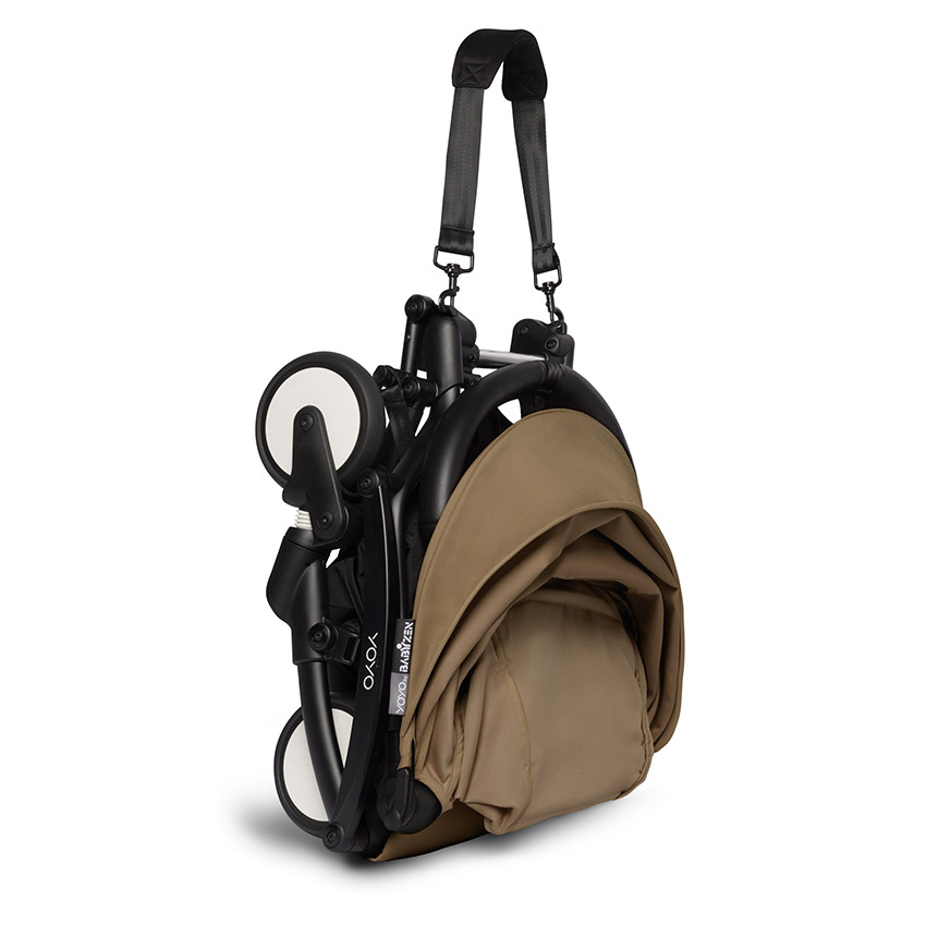 Poussette YOYO² 6+ châssis noir - Toffee 