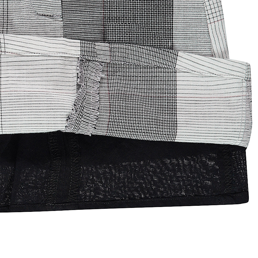 Καρό φούστα με διπλό άνοιγμα με σούστες 