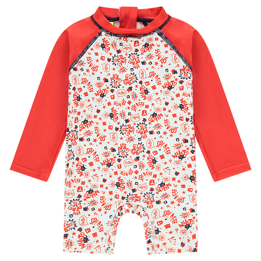 Ολόσωμο φορμάκι με αντηλιακή προστασία και εμπριμέ μοτίβο 