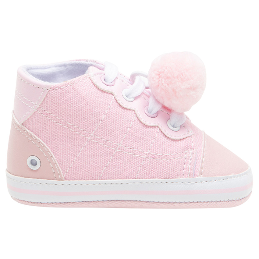 Υφασμάτινα μαλακά αθλητικά με κορδόνια και φουντίτσα 