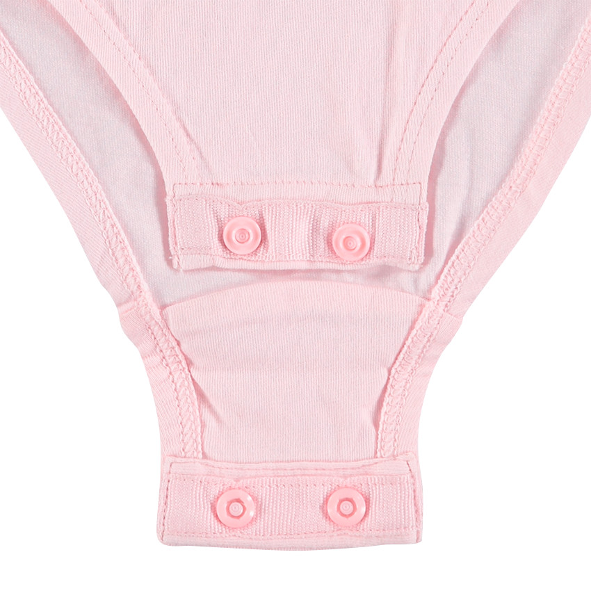 Μονόχρωμο βαμβακερό κορμάκι με μήνυμα 