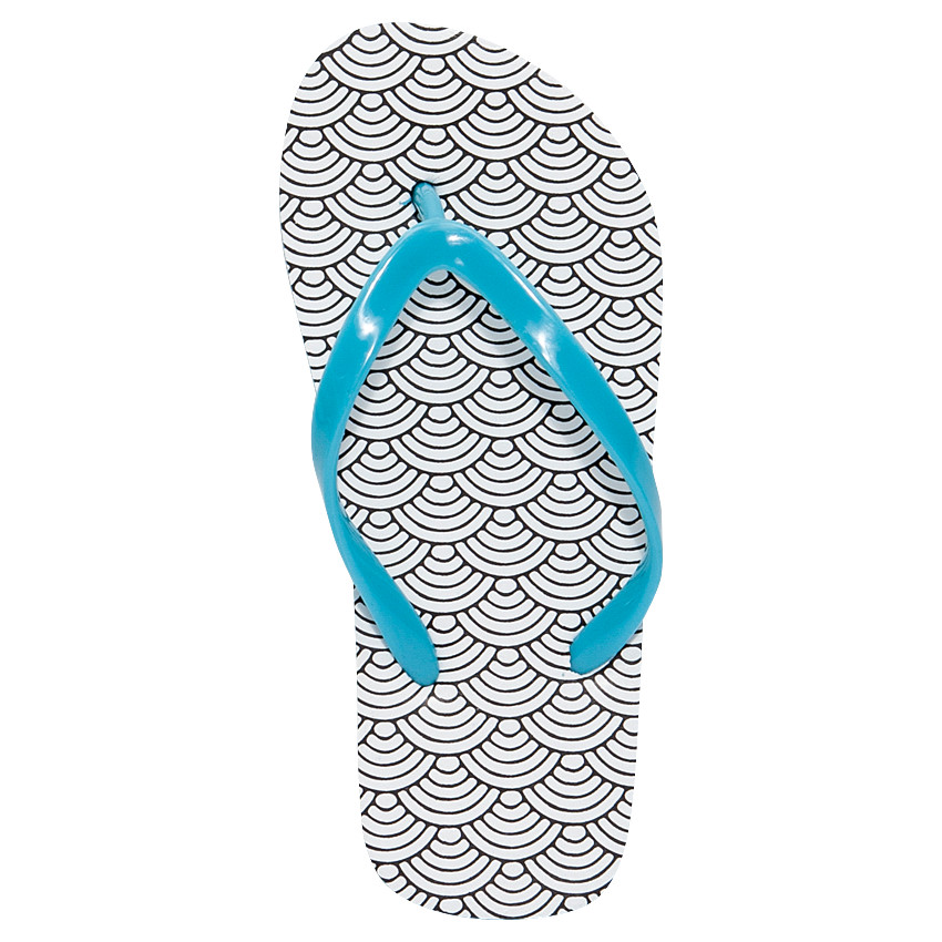 Σαγιονάρες τιρκουάζ με διακοσμητικό σχέδιο σε νούμερα 28 έως 38 