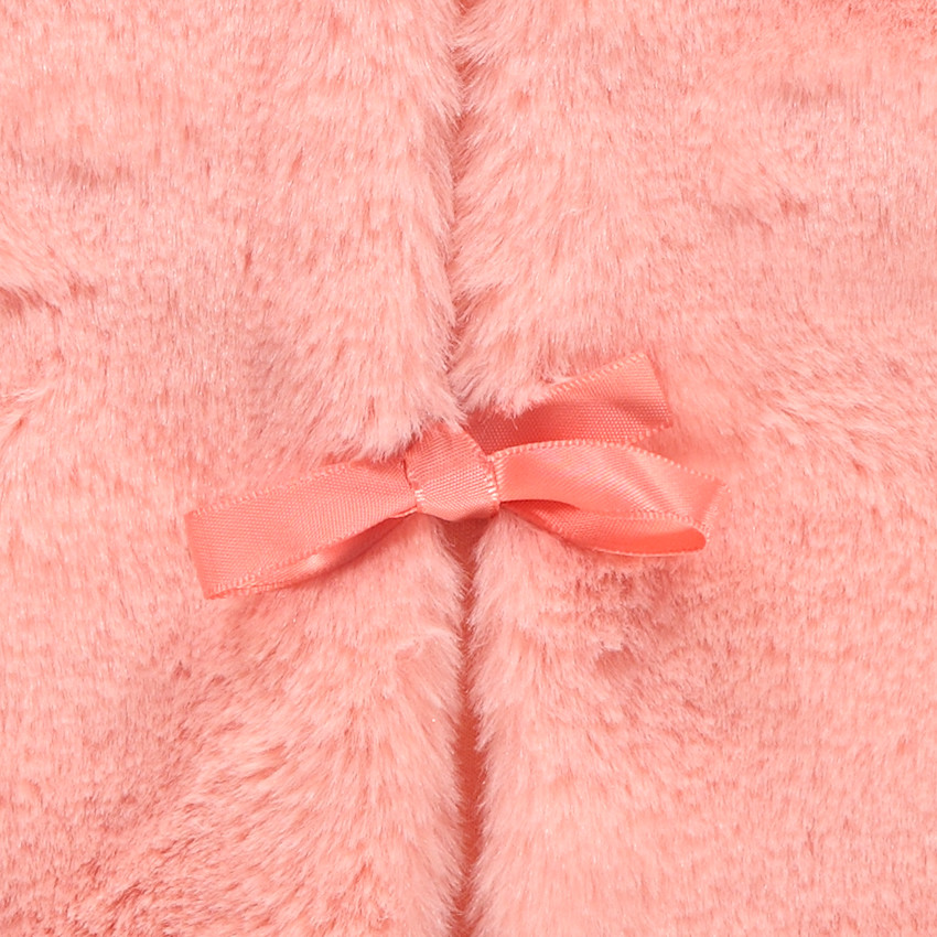 Αμάνικη ζακέτα από sherpa με επένδυση ζέρσεϊ 