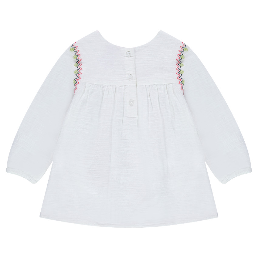 Βαμβακερή τουνίκ με φλοράλ κεντήματα 