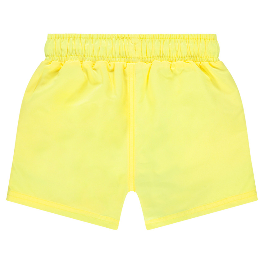 Μονόχρωμο σορτς από μικροΐνες με στάμπα 