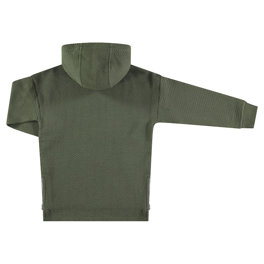 Παιδικά - Φούτερ με κουκούλα από φαντεζί φανέλα με τυπωμένο κείμενο 