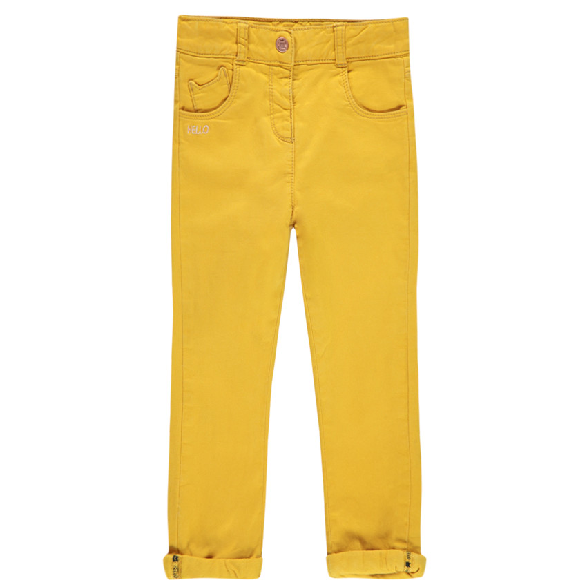 Μονόχρωμο παντελόνι με ζέρσεϊ επένδυση και τσέπη σε σχήμα γάτας 