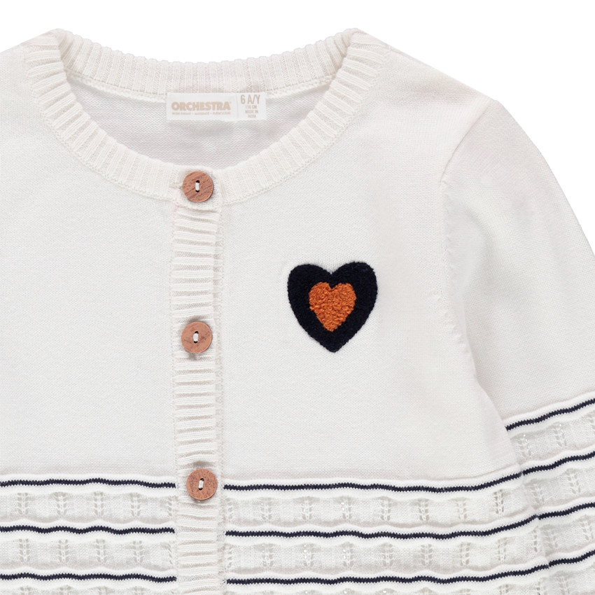 Gilet en tricot fantaisie style marin 