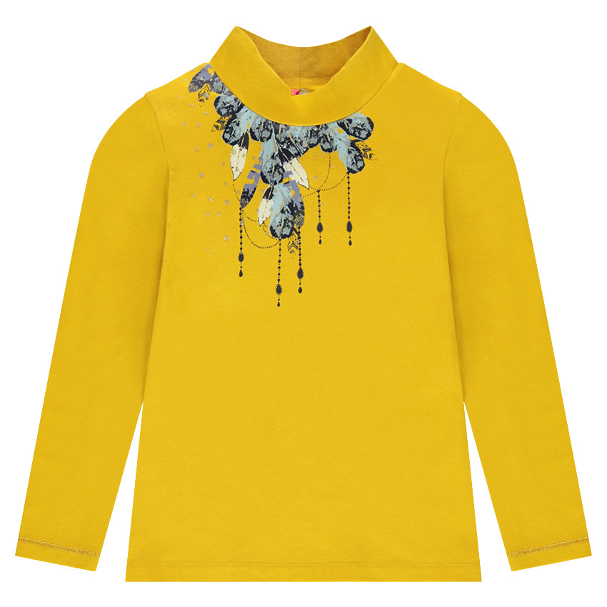 Μπλούζα ζιβάγκο με διακοσμητικό σχέδιο με φτερά 