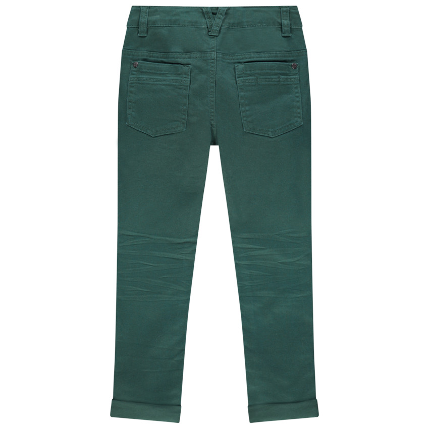 Pantalon en twill effet crinkle 