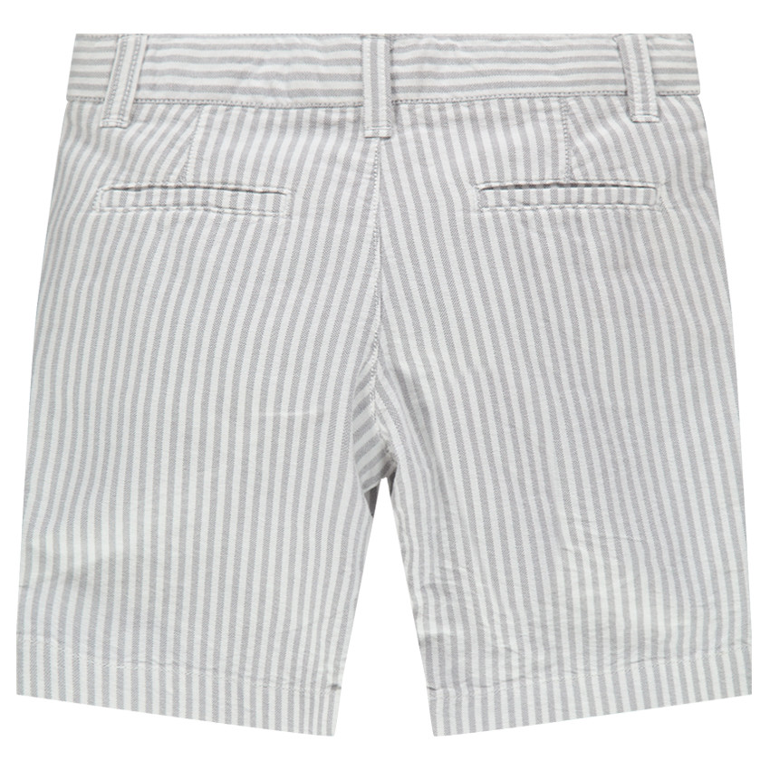 Βαμβακερή βερμούδα με κάθετες ρίγες 