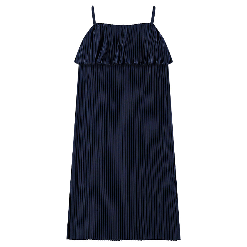 Παιδικά - Μακρύ πλισέ φόρεμα με βολάν 