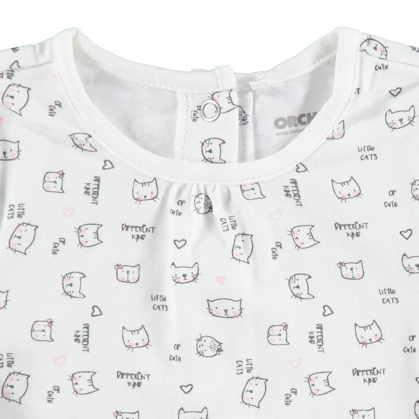 Μακρυμάνικη μπλούζα με φαντεζί μοτίβα 