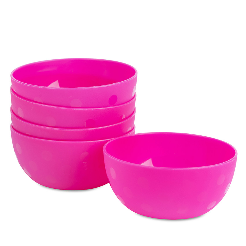 Μπολ 5 τεμ ροζ 
