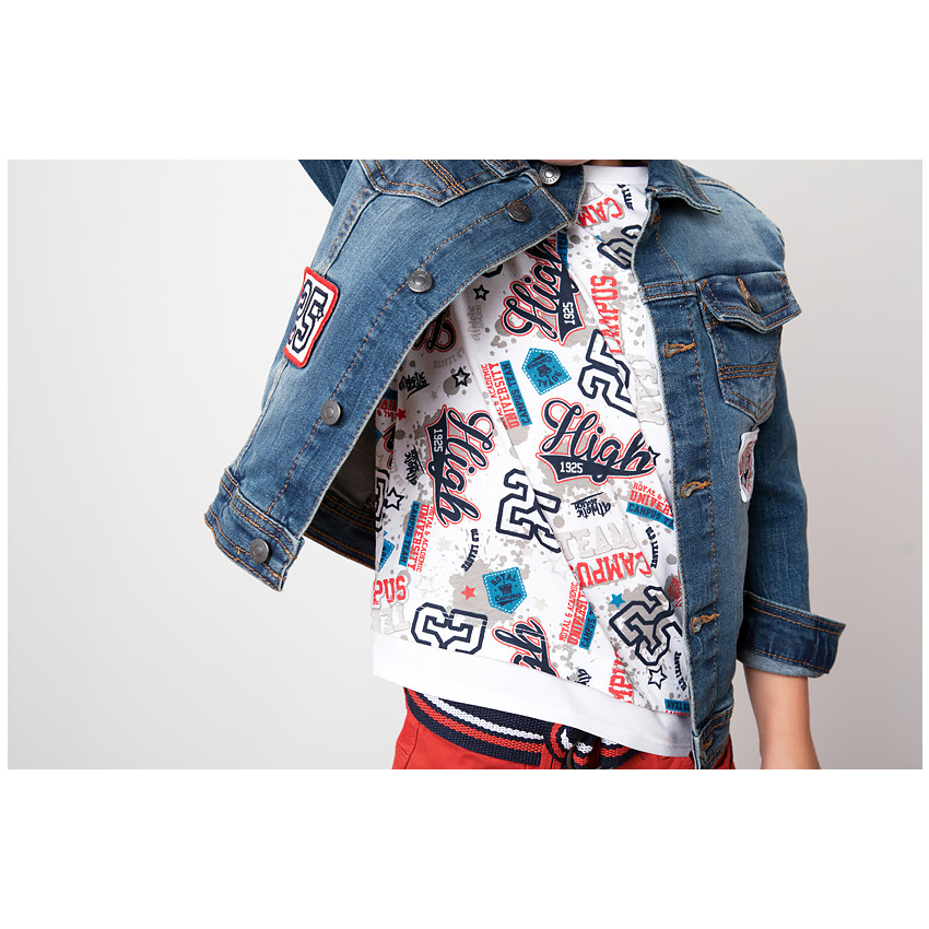 Μακριά κοντομάνικη μπλούζα 