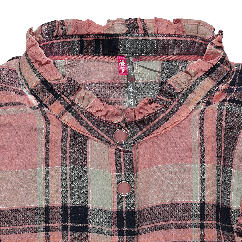 Παιδικά - Μακρυμάνικο πουκάμισο σε βαμβακερή ύφανση με καρό 